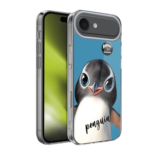 Animal Club International Faces Penguin Soft Gel Case for Apple iPhone 17 Air