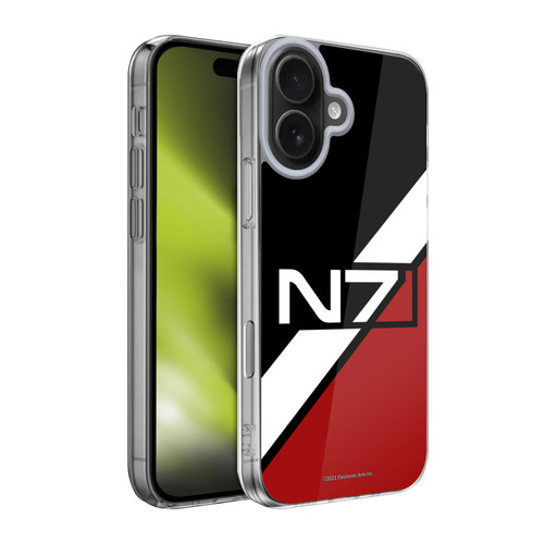 EA Bioware Mass Effect Graphics N7 Logo Stripes Soft Gel Case for Apple iPhone 17