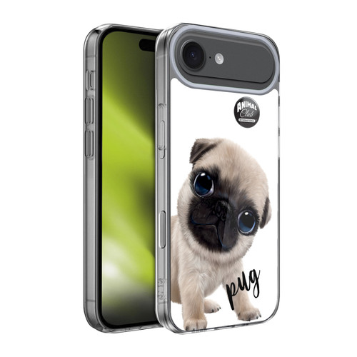 Animal Club International Faces Pug Soft Gel Case for Apple iPhone 17 Air