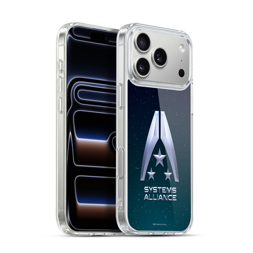 EA Bioware Mass Effect Graphics Systems Alliance Logo Soft Gel Case for Apple iPhone 17 Pro Max