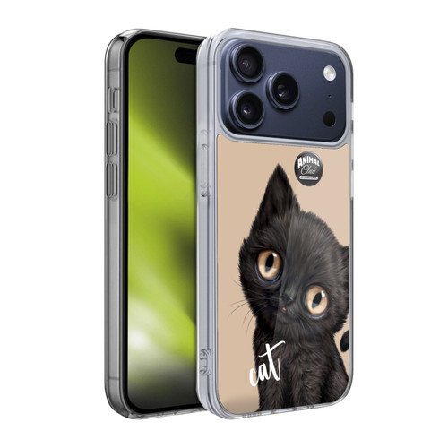 Animal Club International Faces Black Cat Soft Gel Case for Apple iPhone 17 Pro Animal Club International Faces Black Cat Soft Gel Case for Apple iPhone 17 Pro