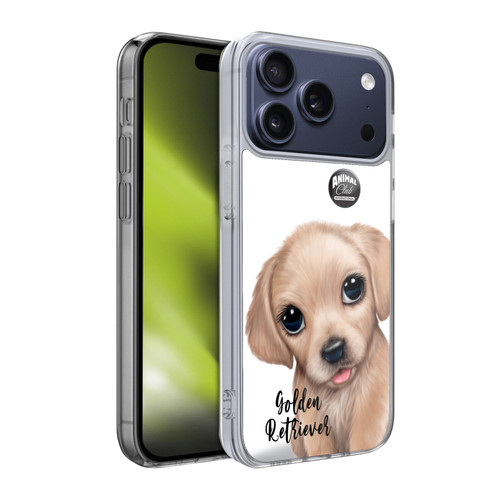 Animal Club International Faces Golden Retriever Soft Gel Case for Apple iPhone 17 Pro