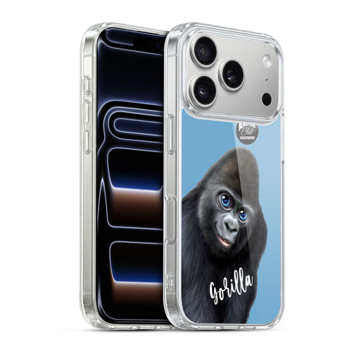 Animal Club International Faces Gorilla Soft Gel Case for Apple iPhone 17 Pro