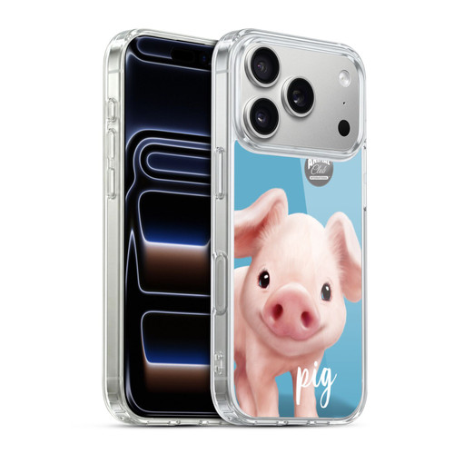 Animal Club International Faces Pig Soft Gel Case for Apple iPhone 17 Pro