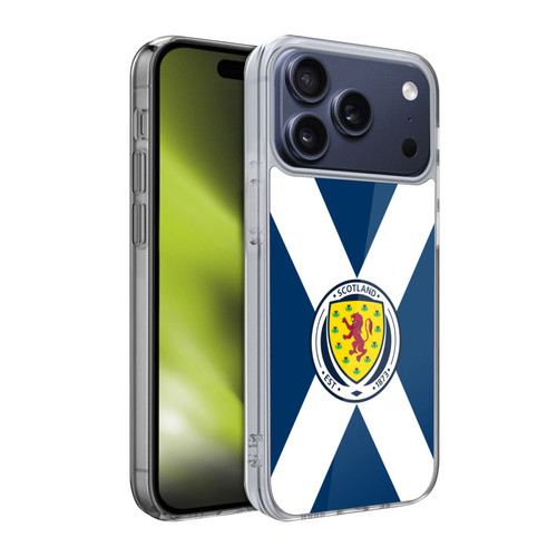 Scotland National Football Team Logo 2 Scotland Flag Soft Gel Case for Apple iPhone 17 Pro