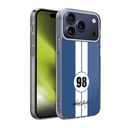 Shelby Car Graphics 1965 427 S/C Blue Soft Gel Case for Apple iPhone 17 Pro Max