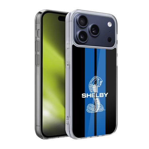 Shelby Car Graphics Blue Soft Gel Case for Apple iPhone 17 Pro