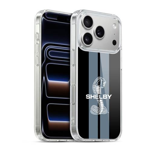 Shelby Car Graphics Gray Soft Gel Case for Apple iPhone 17 Pro