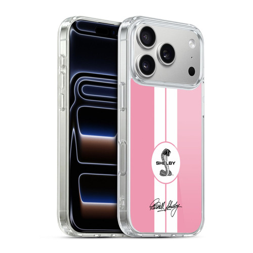 Shelby Car Graphics 1965 427 S/C Pink Soft Gel Case for Apple iPhone 17 Pro