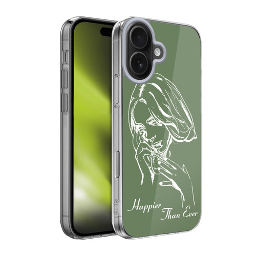 Billie Eilish Happier Than Ever Album Stencil Green Soft Gel Case for Apple iPhone 17