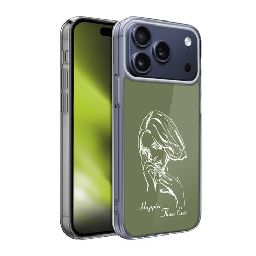 Billie Eilish Happier Than Ever Album Stencil Green Soft Gel Case for Apple iPhone 17 Pro Max