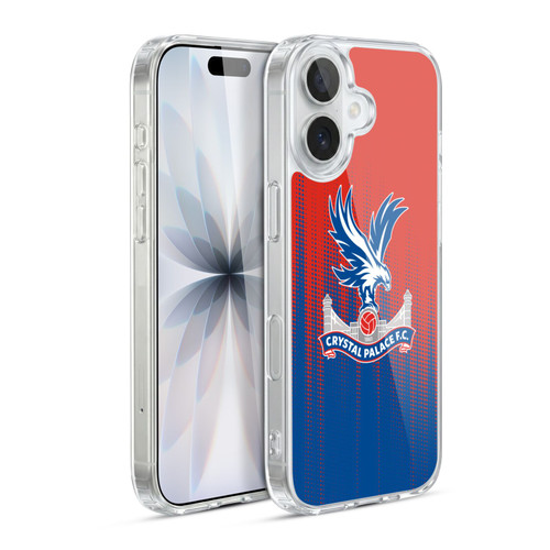 Crystal Palace FC Crest Halftone Soft Gel Case for Apple iPhone 17