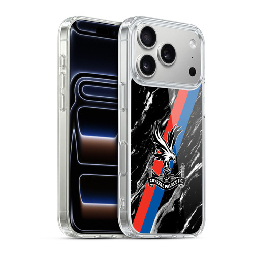 Crystal Palace FC Crest Black Marble Soft Gel Case for Apple iPhone 17 Pro
