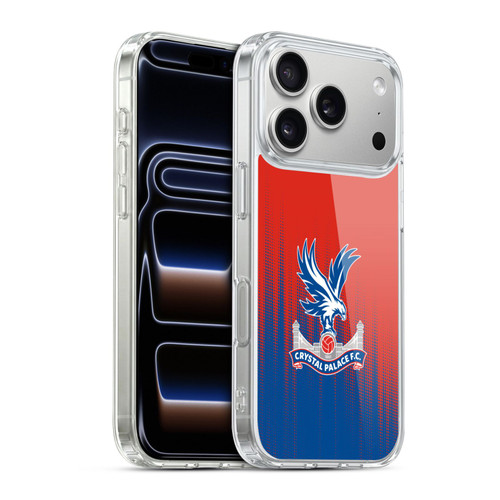 Crystal Palace FC Crest Halftone Soft Gel Case for Apple iPhone 17 Pro