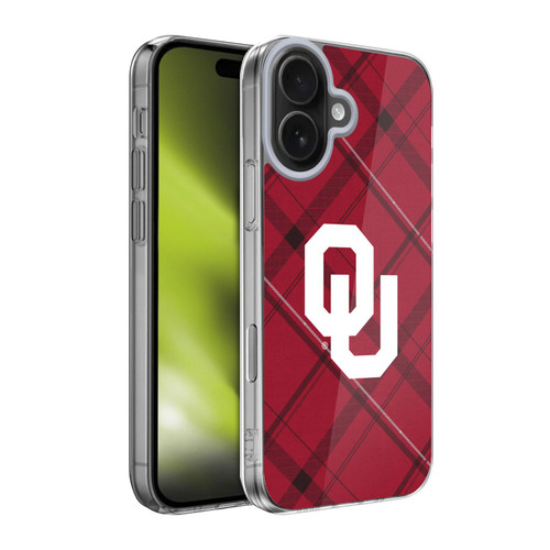 University of Oklahoma OU The University Of Oklahoma Art Tartan Soft Gel Case for Apple iPhone 17