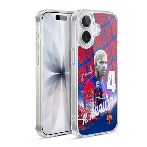 FC Barcelona 2023/24 First Team Ronald Araújo Soft Gel Case for Apple iPhone 17