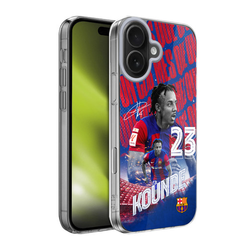 FC Barcelona 2023/24 First Team Jules Koundé Soft Gel Case for Apple iPhone 17