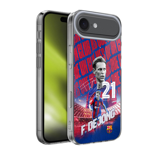 FC Barcelona 2023/24 First Team Frenkie de Jong Soft Gel Case for Apple iPhone 17 Air