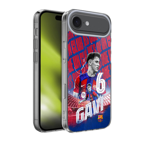 FC Barcelona 2023/24 First Team Gavi Soft Gel Case for Apple iPhone 17 Air