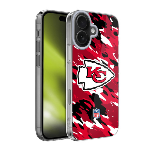 NFL Kansas City Chiefs Logo Camou Soft Gel Case for Apple iPhone 17