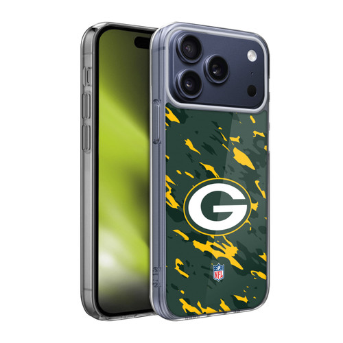 NFL Green Bay Packers Logo Camou Soft Gel Case for Apple iPhone 17 Pro Max