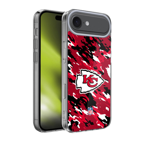 NFL Kansas City Chiefs Logo Camou Soft Gel Case for Apple iPhone 17 Air