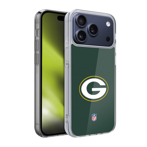 NFL Green Bay Packers Logo Plain Soft Gel Case for Apple iPhone 17 Pro