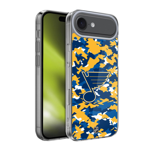 NHL St Louis Blues Camouflage Soft Gel Case for Apple iPhone 17 Air