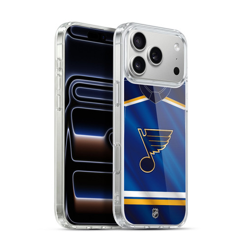 NHL St Louis Blues Jersey Soft Gel Case for Apple iPhone 17 Pro Max