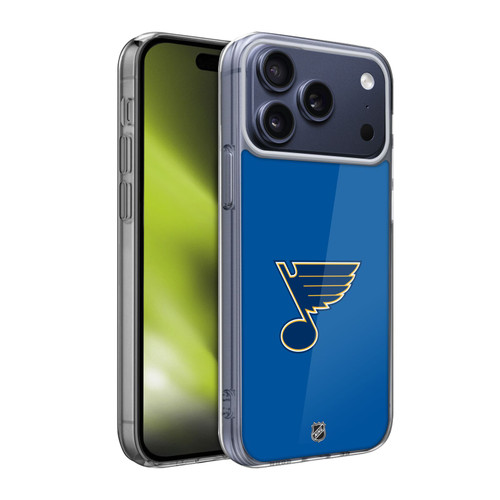 NHL St Louis Blues Plain Soft Gel Case for Apple iPhone 17 Pro Max