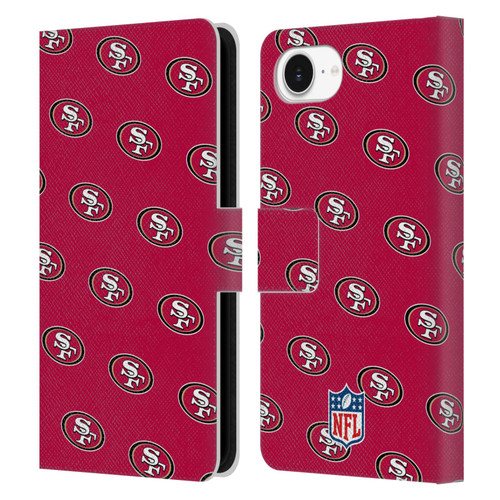 NFL San Francisco 49ers Artwork Patterns Leather Book Wallet Case Cover For Apple iPhone 16e