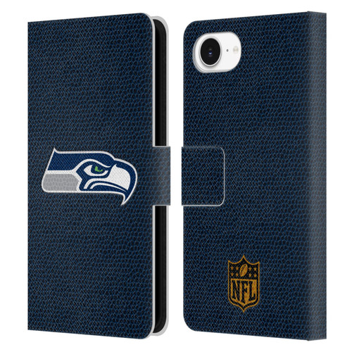 NFL Seattle Seahawks Logo Football Leather Book Wallet Case Cover For Apple iPhone 16e