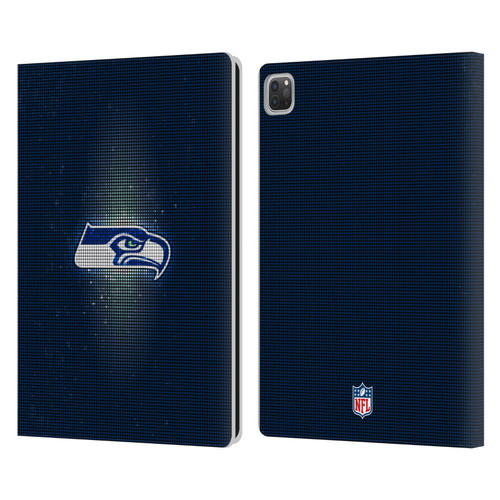 NFL Seattle Seahawks Artwork LED Leather Book Wallet Case Cover For Apple iPad Pro 12.9 2020/2021/2022 NFL Seattle Seahawks Artwork LED Leather Book Wallet Case Cover For Apple iPad Pro 12.9 2020/2021/2022
