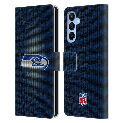NFL Seattle Seahawks Artwork LED Leather Book Wallet Case Cover For Samsung Galaxy A16 5G