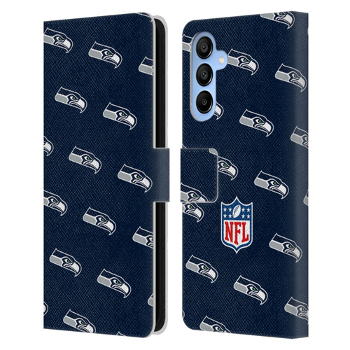 NFL Seattle Seahawks Artwork Patterns Leather Book Wallet Case Cover For Samsung Galaxy A16 5G