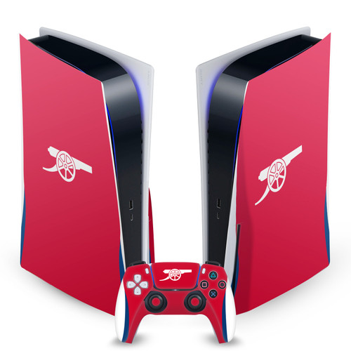 Arsenal FC 2024/25 Kit Home Vinyl Sticker Skin Decal Cover for Sony PS5 Disc Edition Bundle