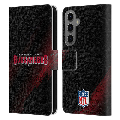 NFL Tampa Bay Buccaneers Logo Blur Leather Book Wallet Case Cover For Samsung Galaxy S25