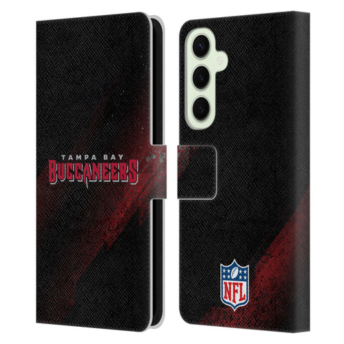 NFL Tampa Bay Buccaneers Logo Blur Leather Book Wallet Case Cover For Samsung Galaxy S25+