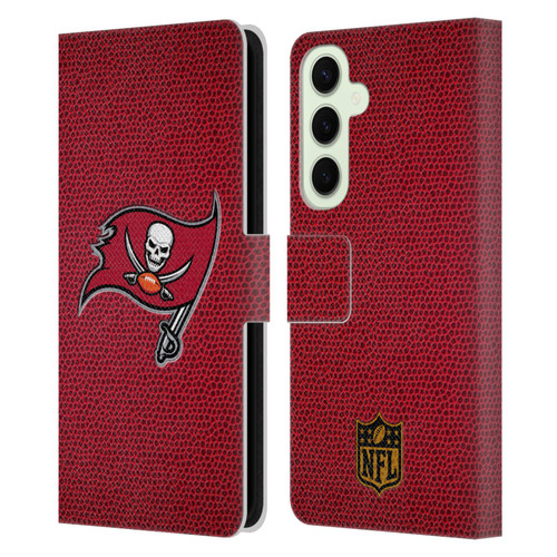 NFL Tampa Bay Buccaneers Logo Football Leather Book Wallet Case Cover For Samsung Galaxy S25+