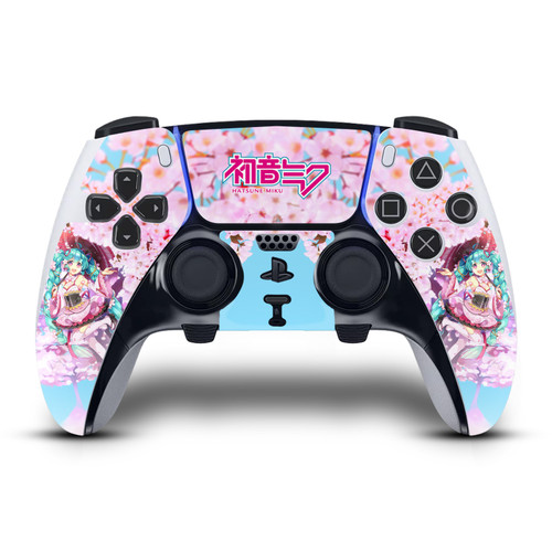 Hatsune Miku Graphics Sakura Vinyl Sticker Skin Decal Cover for Sony PS5 DualSense Edge Controller