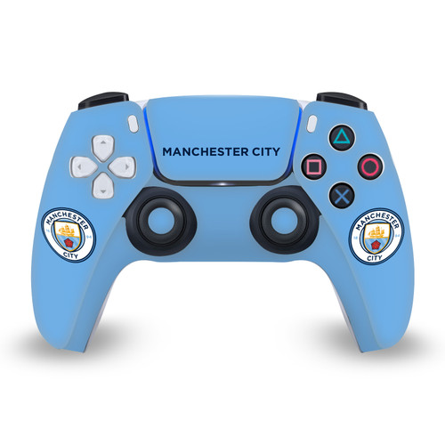 Manchester City Man City FC Badge Blue Full Colour Vinyl Sticker Skin Decal Cover for Sony PS5 Sony DualSense Controller