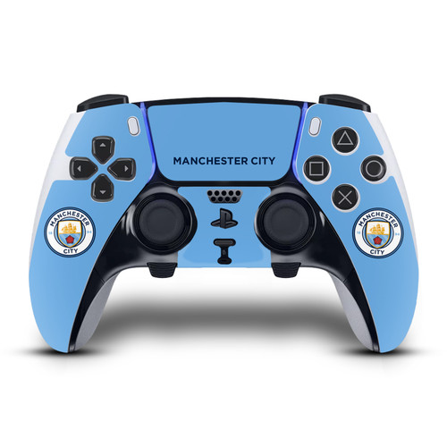 Manchester City Man City FC Badge Blue Full Colour Vinyl Sticker Skin Decal Cover for Sony PS5 DualSense Edge Controller