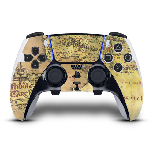 The Lord Of The Rings The Fellowship Of The Ring Graphic Art Map Of The Middle Earth Vinyl Sticker Skin Decal Cover for Sony PS5 DualSense Edge Controller