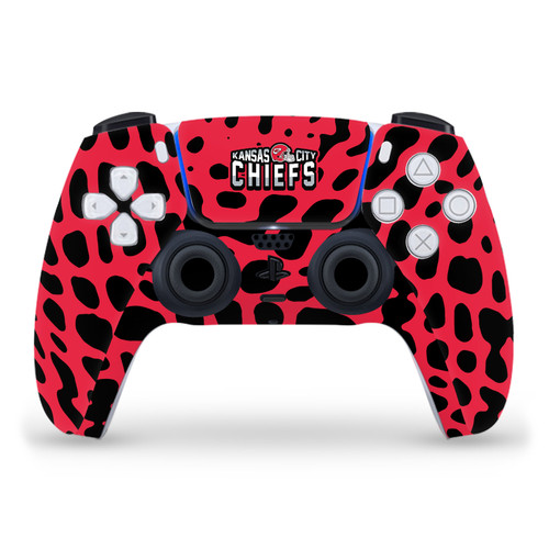 NFL Kansas City Chiefs Animal Print Vinyl Sticker Skin Decal Cover for Sony PS5 Sony DualSense Controller
