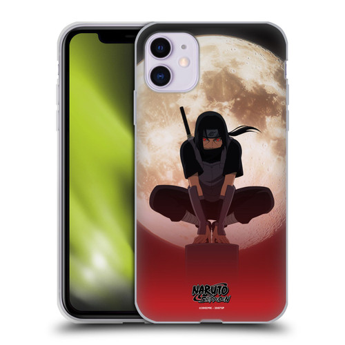 Naruto Shippuden Character Art Itachi Uchiha Moon Soft Gel Case for Apple iPhone 11