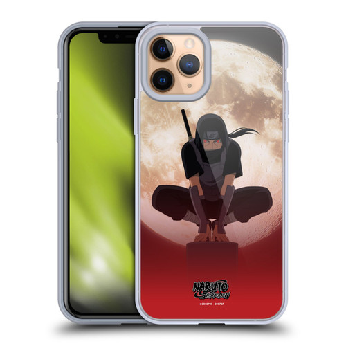Naruto Shippuden Character Art Itachi Uchiha Moon Soft Gel Case for Apple iPhone 11 Pro & MagSafe