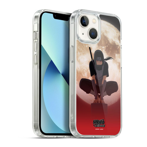 Naruto Shippuden Character Art Itachi Uchiha Moon Soft Gel Case for Apple iPhone 13