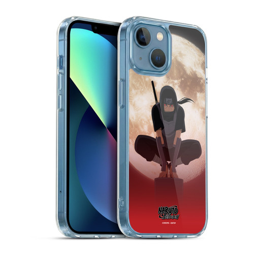 Naruto Shippuden Character Art Itachi Uchiha Moon Soft Gel Case for Apple iPhone 13 Mini & MagSafe