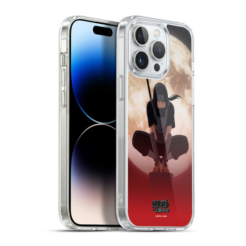 Naruto Shippuden Character Art Itachi Uchiha Moon Soft Gel Case for Apple iPhone 13 Pro Max & MagSafe