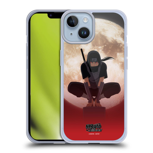 Naruto Shippuden Character Art Itachi Uchiha Moon Soft Gel Case for Apple iPhone 14